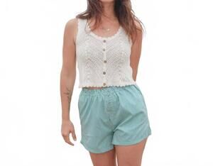 NEW CREAMON harbor stripe shorts in blue